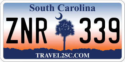 SC license plate ZNR339
