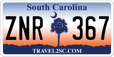 SC license plate ZNR367