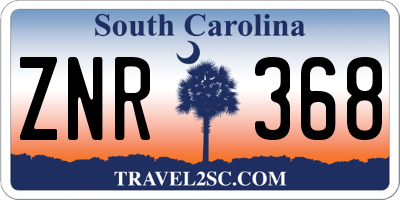 SC license plate ZNR368