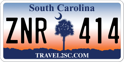 SC license plate ZNR414