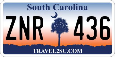 SC license plate ZNR436
