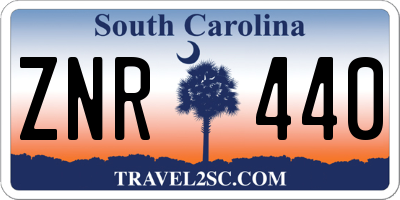 SC license plate ZNR440