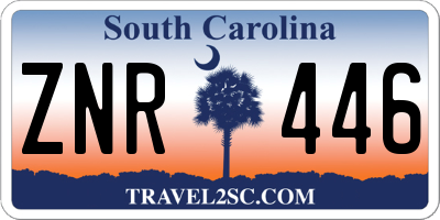 SC license plate ZNR446