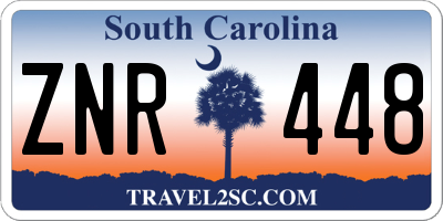 SC license plate ZNR448