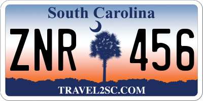 SC license plate ZNR456