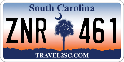 SC license plate ZNR461