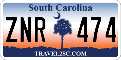 SC license plate ZNR474
