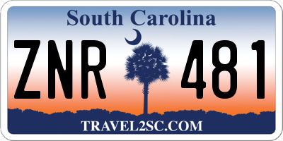 SC license plate ZNR481