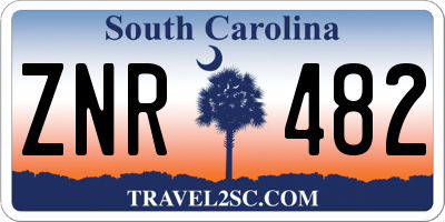 SC license plate ZNR482
