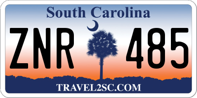 SC license plate ZNR485