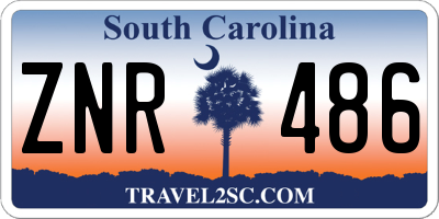SC license plate ZNR486