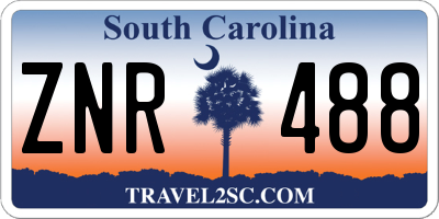 SC license plate ZNR488