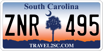 SC license plate ZNR495