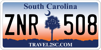 SC license plate ZNR508