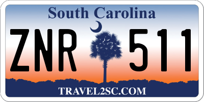 SC license plate ZNR511
