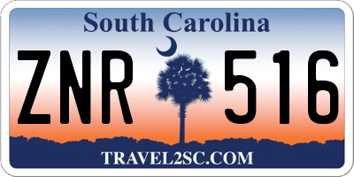 SC license plate ZNR516