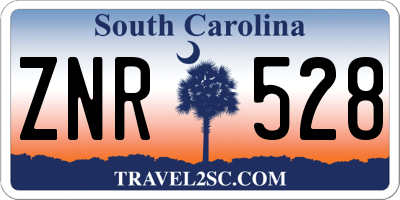 SC license plate ZNR528