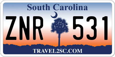 SC license plate ZNR531