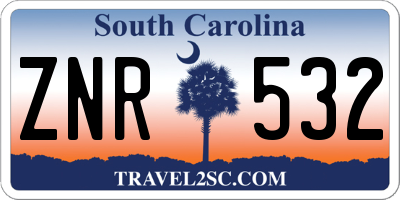 SC license plate ZNR532