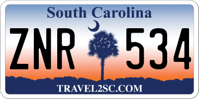 SC license plate ZNR534