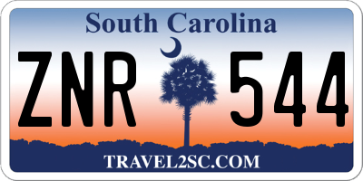 SC license plate ZNR544