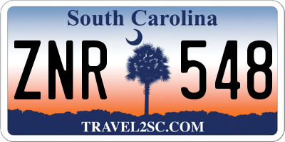 SC license plate ZNR548
