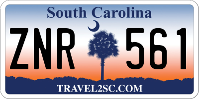 SC license plate ZNR561
