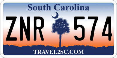 SC license plate ZNR574