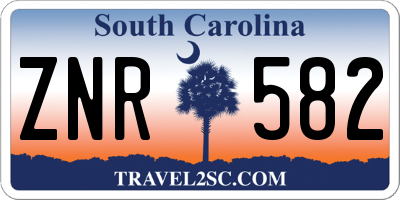 SC license plate ZNR582