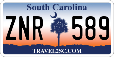 SC license plate ZNR589