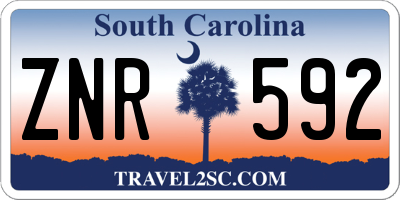 SC license plate ZNR592