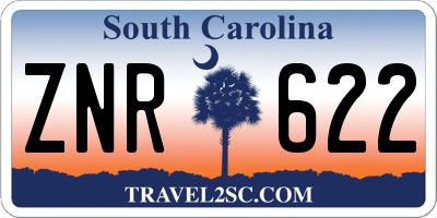SC license plate ZNR622