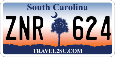 SC license plate ZNR624