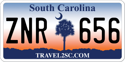 SC license plate ZNR656
