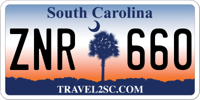 SC license plate ZNR660
