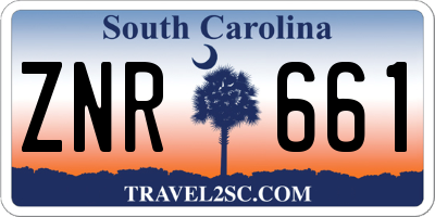 SC license plate ZNR661