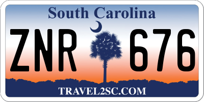 SC license plate ZNR676