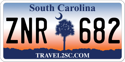 SC license plate ZNR682