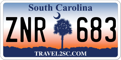 SC license plate ZNR683