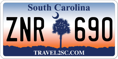 SC license plate ZNR690