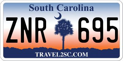 SC license plate ZNR695