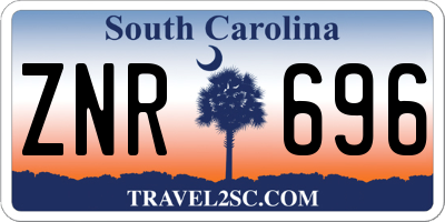 SC license plate ZNR696