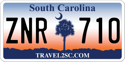 SC license plate ZNR710