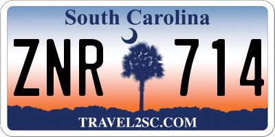 SC license plate ZNR714