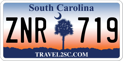 SC license plate ZNR719