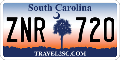 SC license plate ZNR720