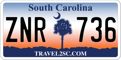 SC license plate ZNR736