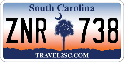 SC license plate ZNR738