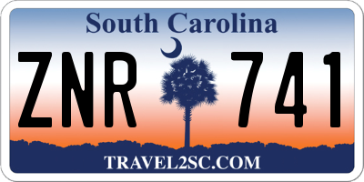SC license plate ZNR741