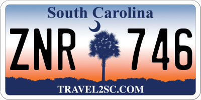 SC license plate ZNR746